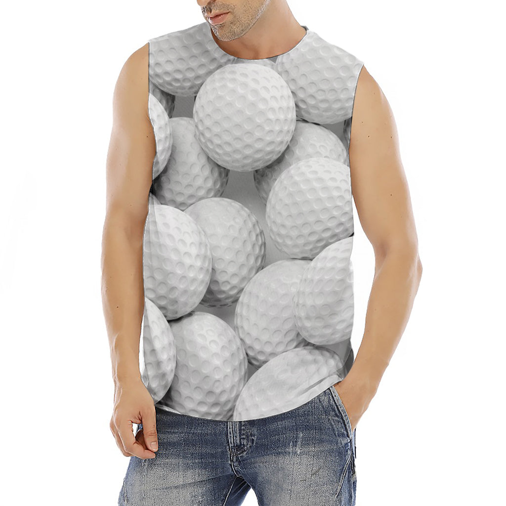 Golf Ball 3D Print Men's Fitness Tank Top