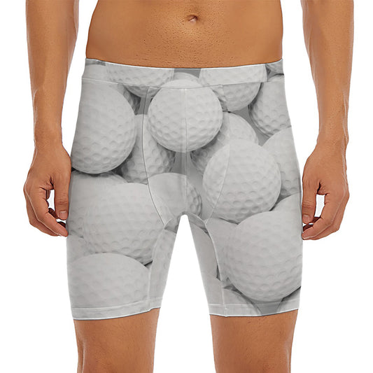 Golf Ball 3D Print Men's Long Boxer Briefs