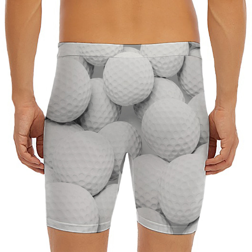 Golf Ball 3D Print Men's Long Boxer Briefs