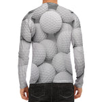 Golf Ball 3D Print Men's Long Sleeve Rash Guard