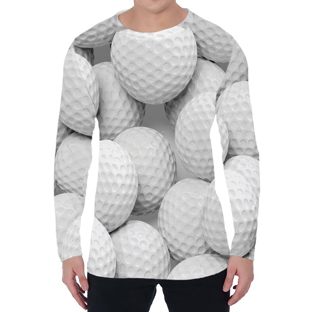 Golf Ball 3D Print Men's Long Sleeve T-Shirt