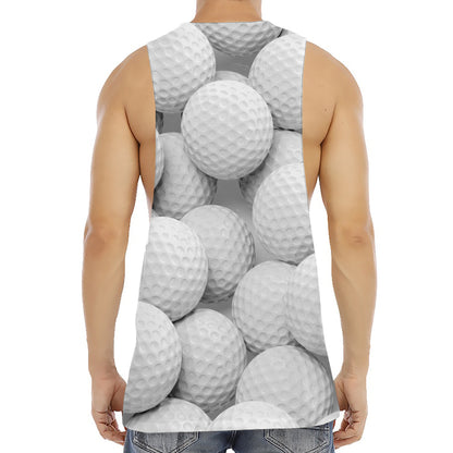 Golf Ball 3D Print Men's Muscle Tank Top
