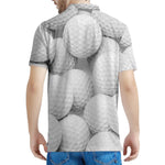 Golf Ball 3D Print Men's Polo Shirt