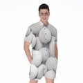 Golf Ball 3D Print Men's Romper