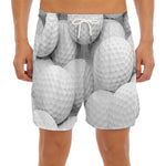 Golf Ball 3D Print Men's Split Running Shorts
