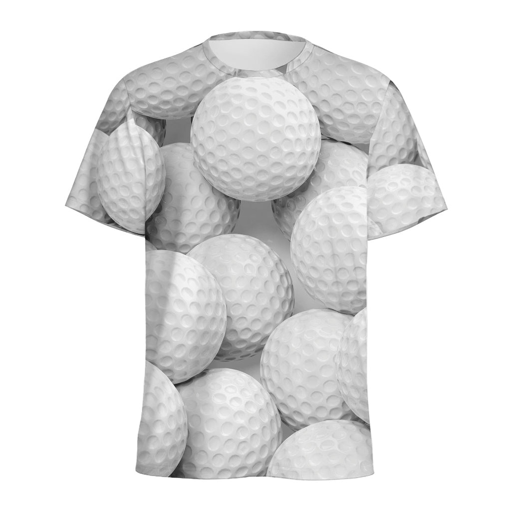 Golf Ball 3D Print Men's Sports T-Shirt