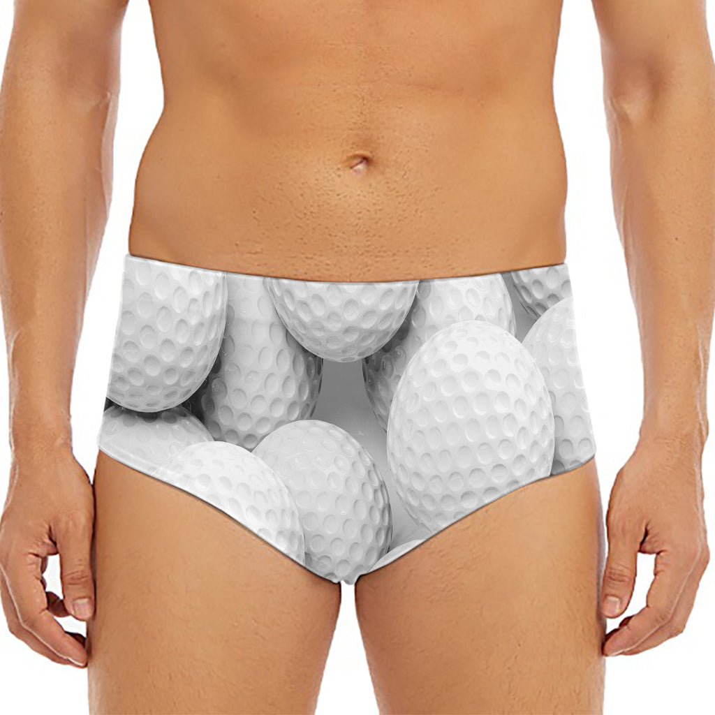 Golf Ball 3D Print Men's Triangle Swim Briefs