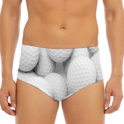 Golf Ball 3D Print Men's Triangle Swim Briefs