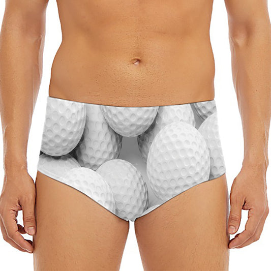 Golf Ball 3D Print Men's Triangle Swim Briefs