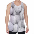 Golf Ball 3D Print Men's Velvet Tank Top