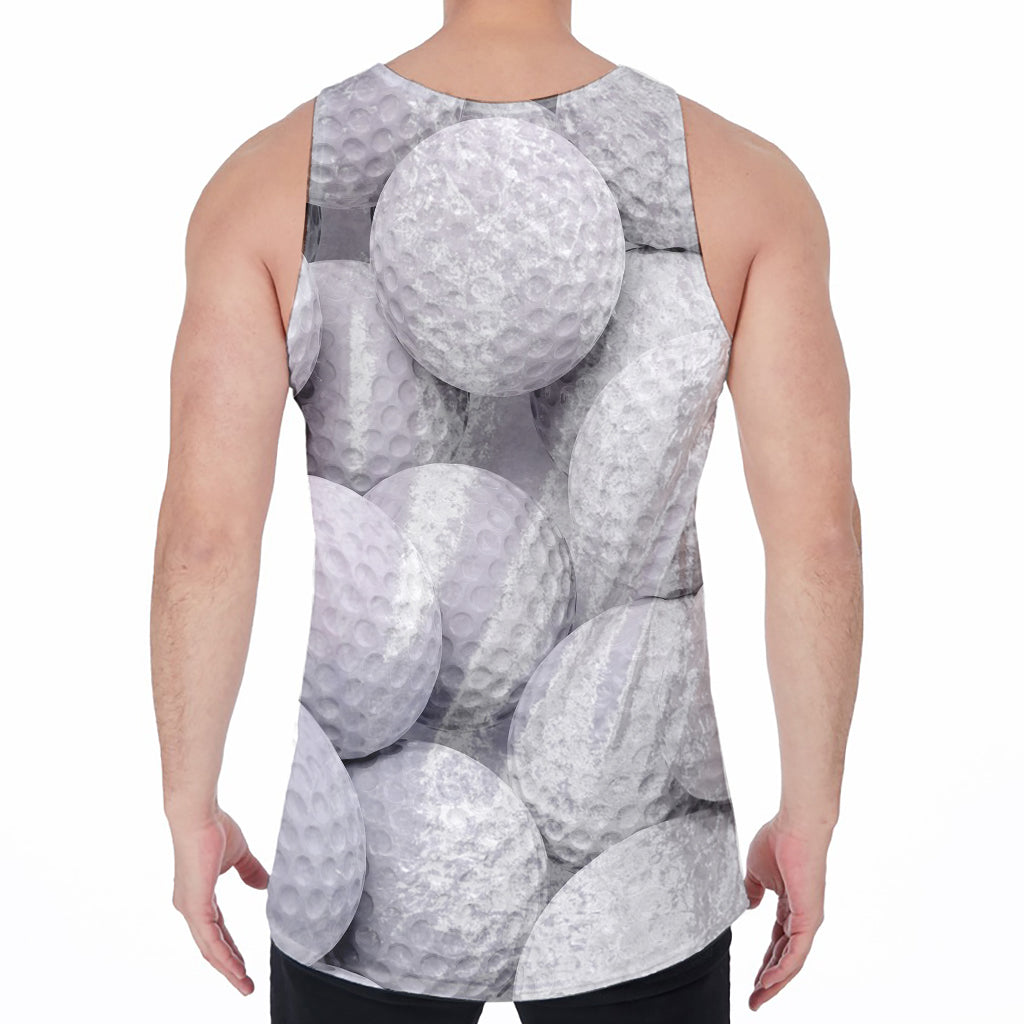 Golf Ball 3D Print Men's Velvet Tank Top