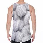 Golf Ball 3D Print Men's Velvet Tank Top