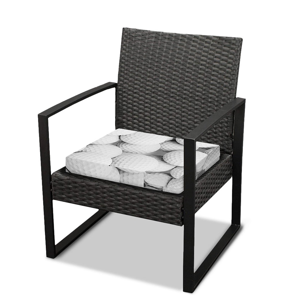 Golf Ball 3D Print Outdoor Seat Cushion Cover