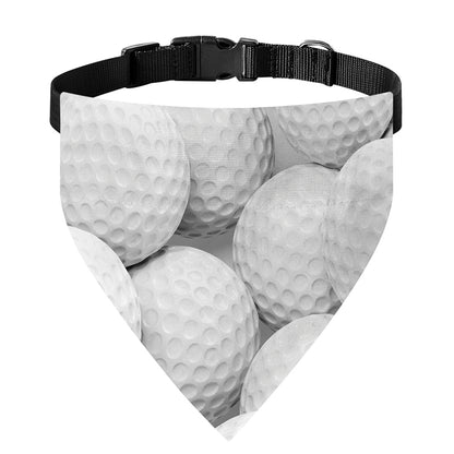 Golf Ball 3D Print Over The Collar Dog Bandana