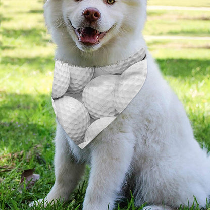 Golf Ball 3D Print Over The Collar Dog Bandana