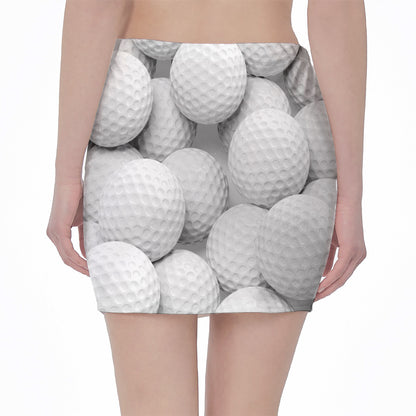 Golf Ball 3D Print Pencil Mini Skirt