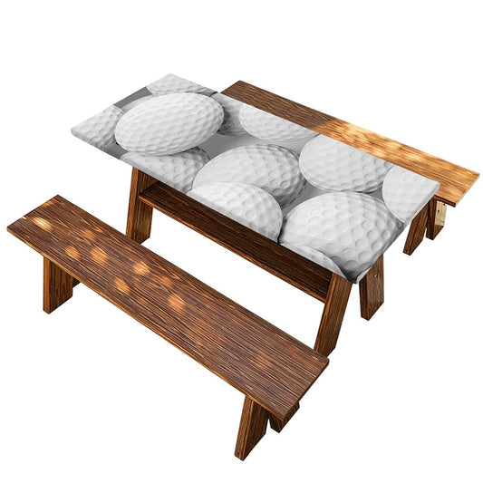 Golf Ball 3D Print Picnic Table Cover