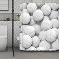 Golf Ball 3D Print Polyester Shower Curtain