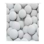 Golf Ball 3D Print Polyester Shower Curtain