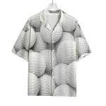 Golf Ball 3D Print Rayon Hawaiian Shirt