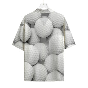 Golf Ball 3D Print Rayon Hawaiian Shirt