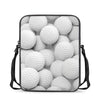 Golf Ball 3D Print Rectangular Crossbody Bag