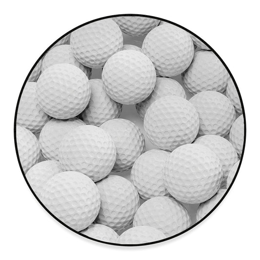 Golf Ball 3D Print Round Floor Mat