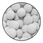 Golf Ball 3D Print Round Floor Mat