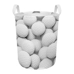 Golf Ball 3D Print Round Laundry Basket
