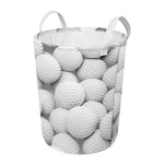 Golf Ball 3D Print Round Laundry Basket