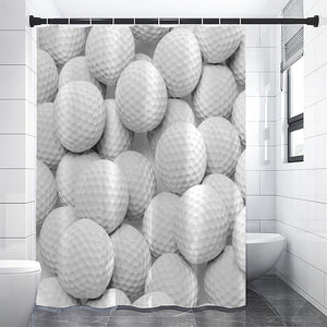 Golf Ball 3D Print Shower Curtain