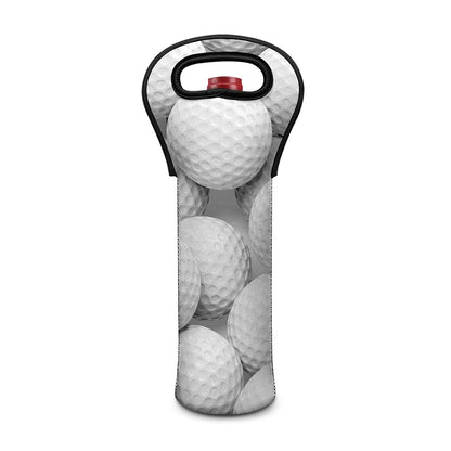 Golf Ball 3D Print Single Neoprene Wine Tote