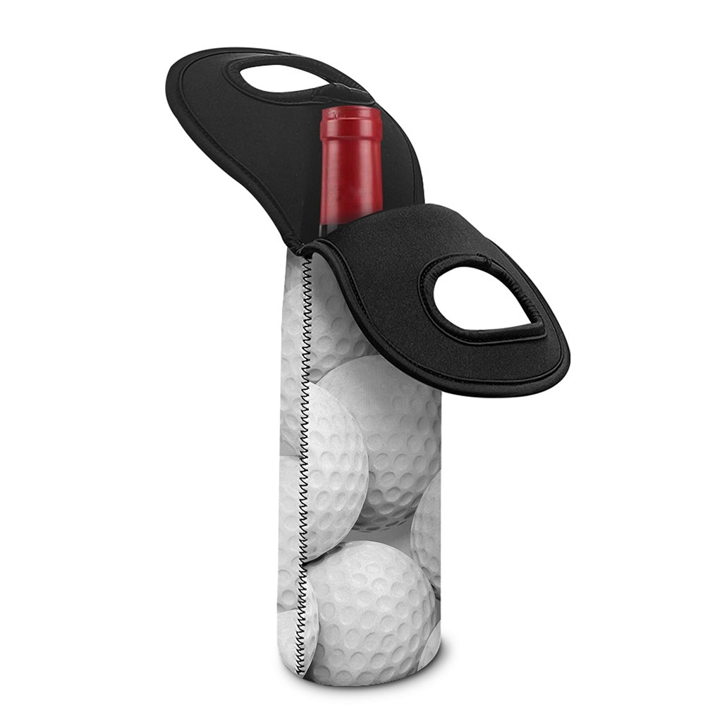 Golf Ball 3D Print Single Neoprene Wine Tote