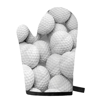 Golf Ball 3D Print Single Oven Mitt