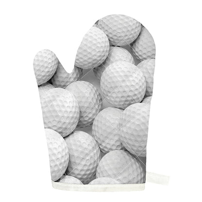 Golf Ball 3D Print Single Oven Mitt