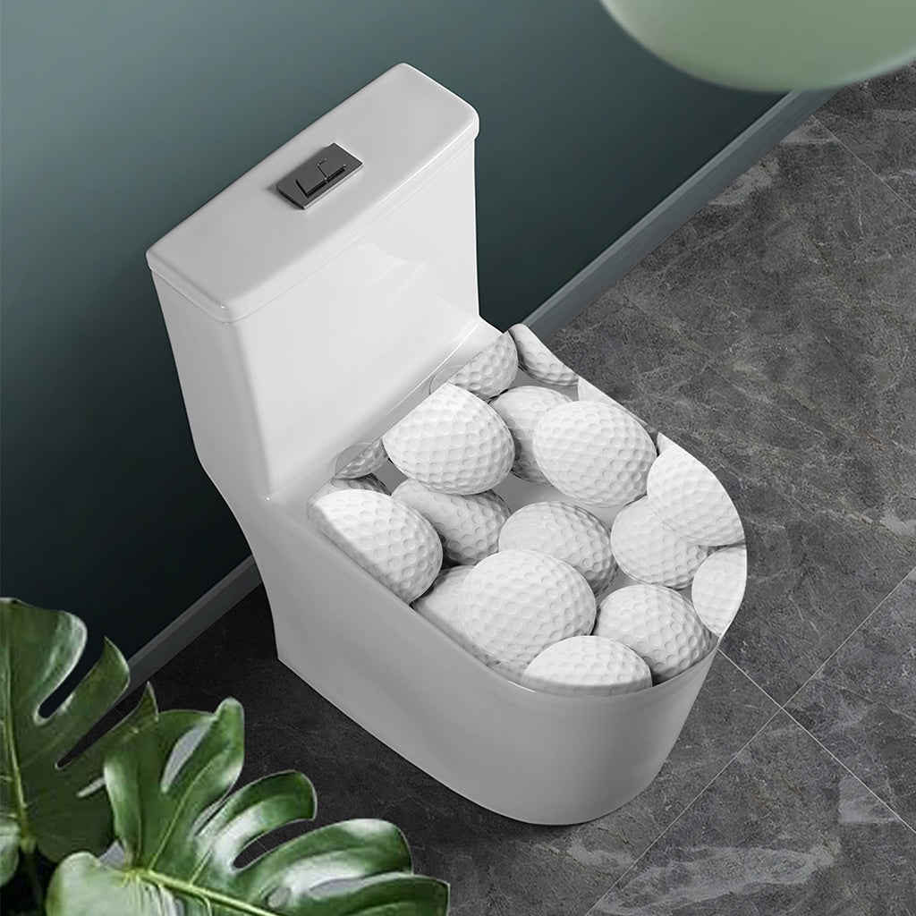 Golf Ball 3D Print Toilet Lid Cover