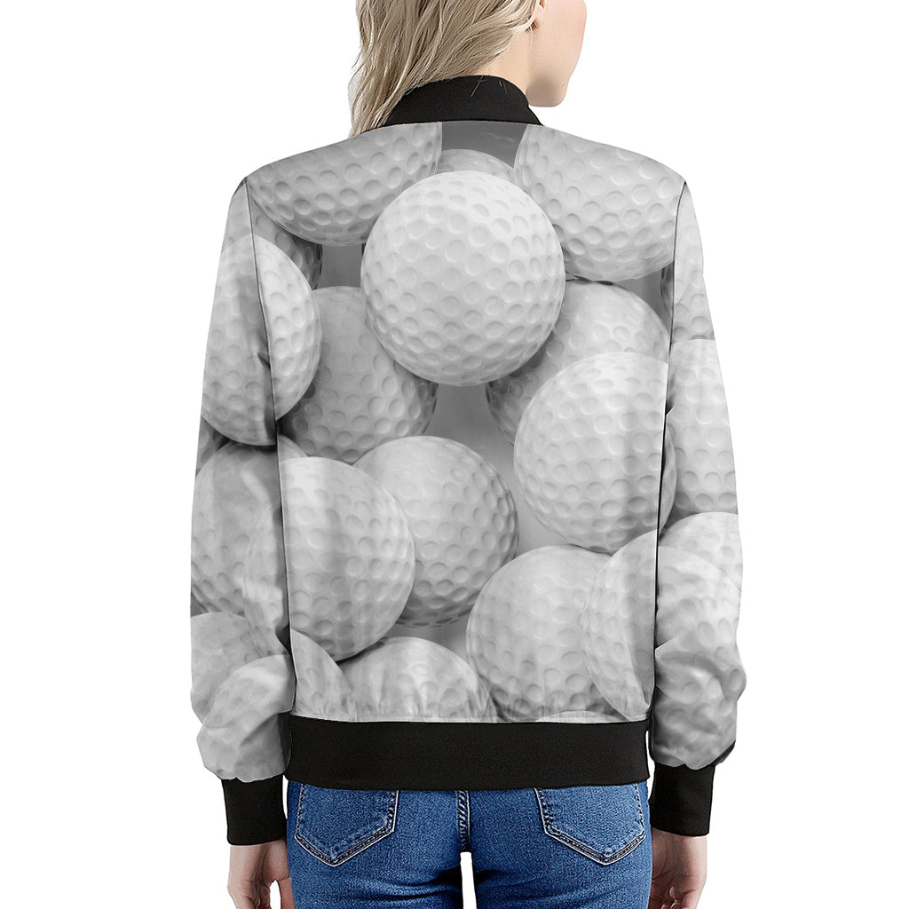 Golf Ball 3D Print Women's Bomber Jacket