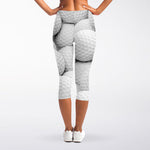 Golf Ball 3D Print Women's Capri Leggings