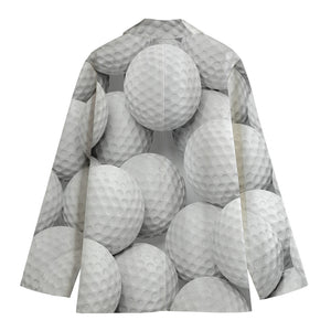 Golf Ball 3D Print Women's Cotton Blazer