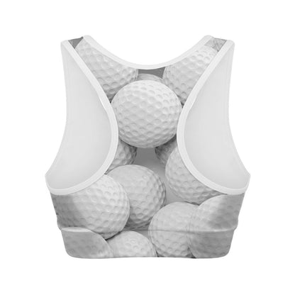 Golf Ball 3D Print Women's Sports Bra