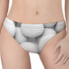 Golf Ball 3D Print Women's Thong