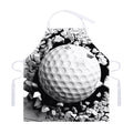 Golf Ball Breaking Wall Print Adjustable Apron