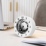 Golf Ball Breaking Wall Print Alarm Clock