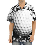 Golf Ball Breaking Wall Print Aloha Shirt