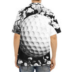 Golf Ball Breaking Wall Print Aloha Shirt