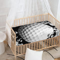 Golf Ball Breaking Wall Print Baby Crib Sheet