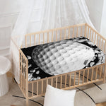 Golf Ball Breaking Wall Print Baby Crib Sheet