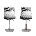 Golf Ball Breaking Wall Print Bar Stool Covers