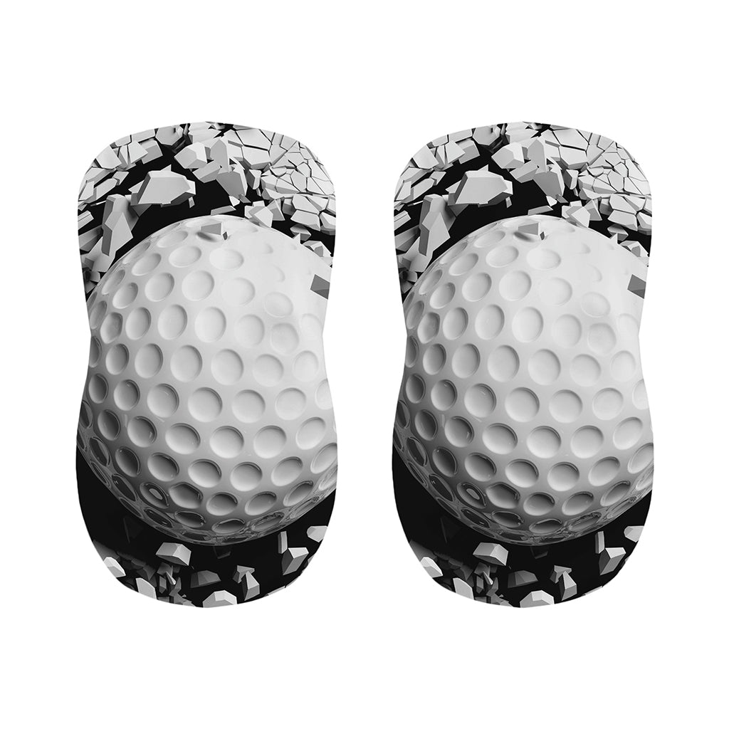 Golf Ball Breaking Wall Print Bar Stool Covers