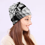 Golf Ball Breaking Wall Print Beanie